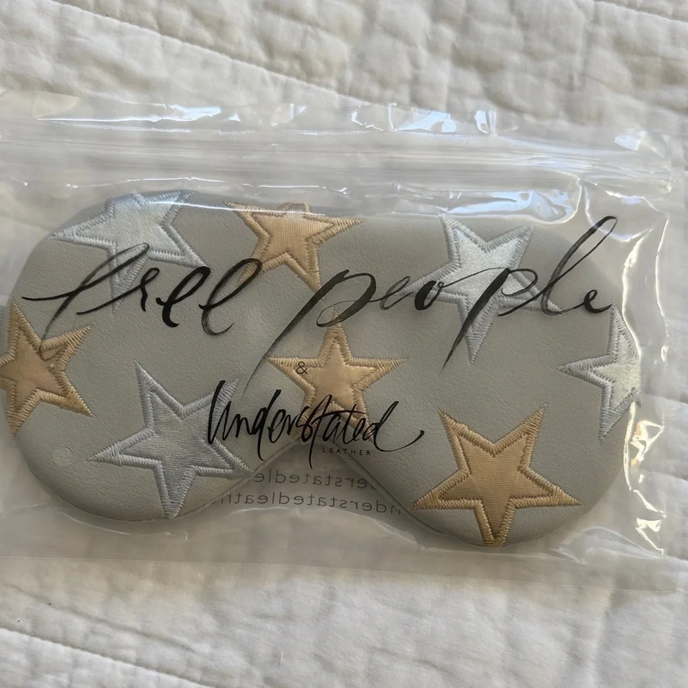 Understated Leather &Free People Star Eye Mask NWOT